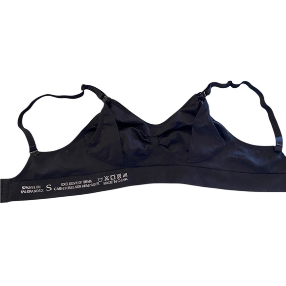 Full Bust black Maternity Seamless Wireless Nursing Bra - Picture 4 of 7